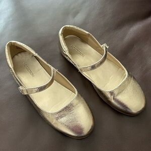 Nordstrom Girls Gold Dress Shoes - Size 4M
